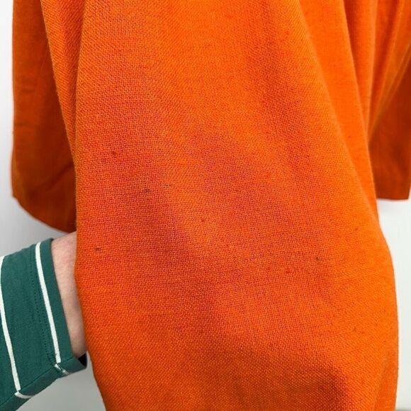 Bill Atkinson Glen of Michigan Women’s Orange Yellow  Button Mod A-line Coat - Picture 6 of 15